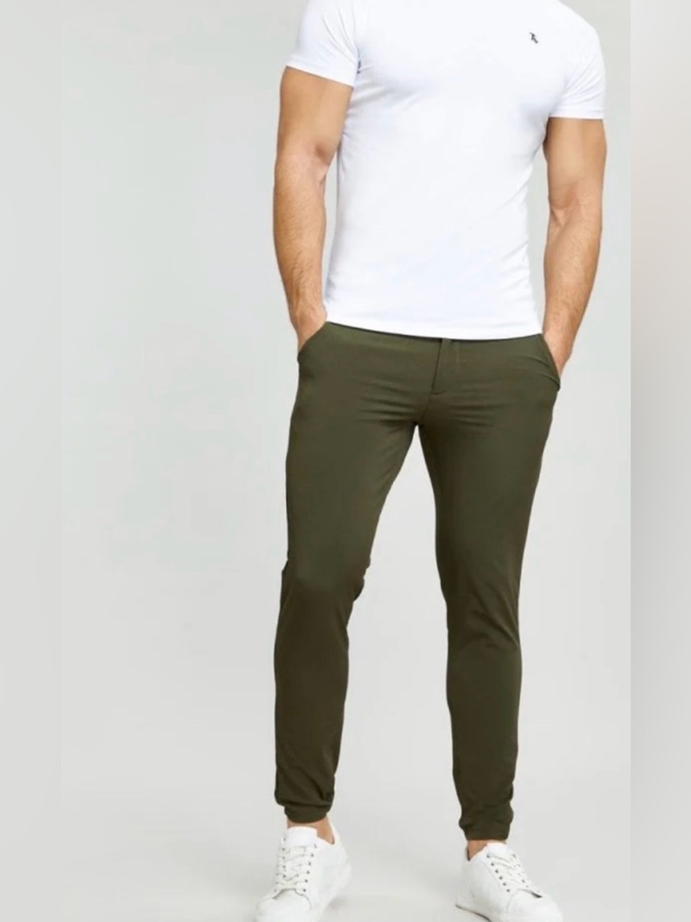 Tailored Athlete Khaki Green Everyday Tech Trousers